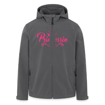 Prinzessin - Krone - Kind - Baby - Geschenk-Lustig - Recycelte Männer Softshell-Jacke von Stanley/Stella - Anthrazit - Vorne - AI Model Male 185 light (185cm)