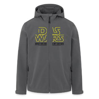 DAS WARS - Lustiges Abschluss Shirt - Abschluss - Recycelte Männer Softshell-Jacke von Stanley/Stella - Anthrazit - Vorne - AI Model Male 185 light (185cm)