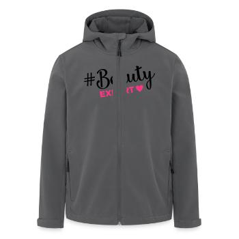 beauty expert hashtag - Recycelte Männer Softshell-Jacke von Stanley/Stella - Anthrazit - Vorne - AI Model Male 185 light (185cm)