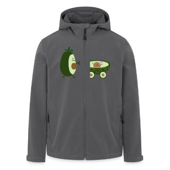 Avocado als Walking Mom - Recycelte Männer Softshell-Jacke von Stanley/Stella - Anthrazit - Vorne - AI Model Male 185 light (185cm)