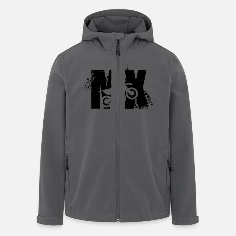 MX Motocross - Recycelte Männer Softshell-Jacke von Stanley/Stella - Anthrazit