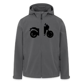  Monster - Recycelte Männer Softshell-Jacke von Stanley/Stella - Anthrazit - Vorne - AI Model Male 185 light (185cm)