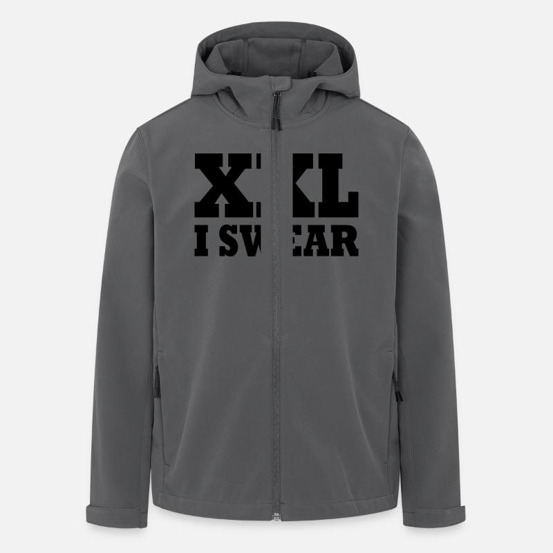 XXL - Veste softshell homme en polyester recyclé Stanley/Stella - charbon