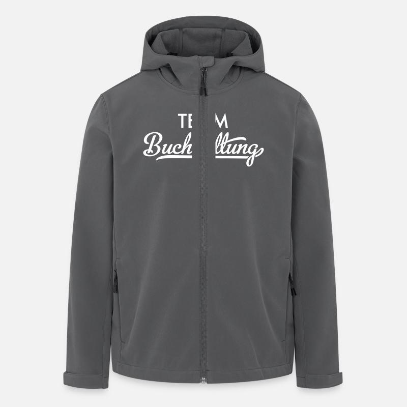 Équipe de comptabilité - Veste softshell homme en polyester recyclé Stanley/Stella - charbon