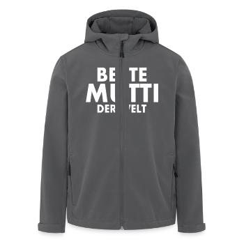 Beste mutti der welt - Recycelte Männer Softshell-Jacke von Stanley/Stella - Anthrazit - Vorne - AI Model Male 185 light (185cm)