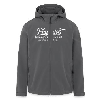 Physiker - Recycelte Männer Softshell-Jacke von Stanley/Stella - Anthrazit - Vorne - AI Model Male 185 light (185cm)