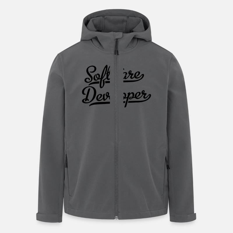 Software Developer - Recycelte Männer Softshell-Jacke von Stanley/Stella - Anthrazit