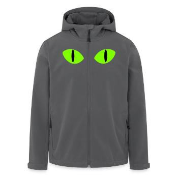 Grüne Katzenaugen - Recycelte Männer Softshell-Jacke von Stanley/Stella - Anthrazit - Vorne - AI Model Male 185 light (185cm)
