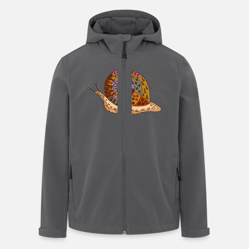 Schnecke - Recycelte Männer Softshell-Jacke von Stanley/Stella - Anthrazit