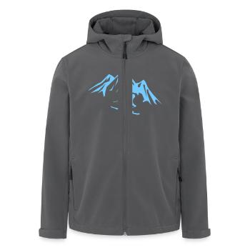 ski berge - Recycelte Männer Softshell-Jacke von Stanley/Stella - Anthrazit - Vorne - AI Model Male 185 light (185cm)