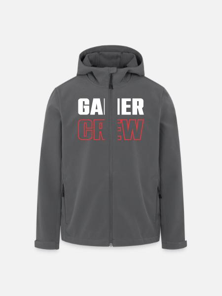 Gamer Crew - Recycelte Männer Softshell-Jacke von Stanley/Stella - Anthrazit