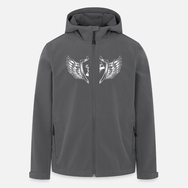 Chocolate Icon Crest - Men’s Recycled Softshell Jacket by Stanley/Stella - anthracite