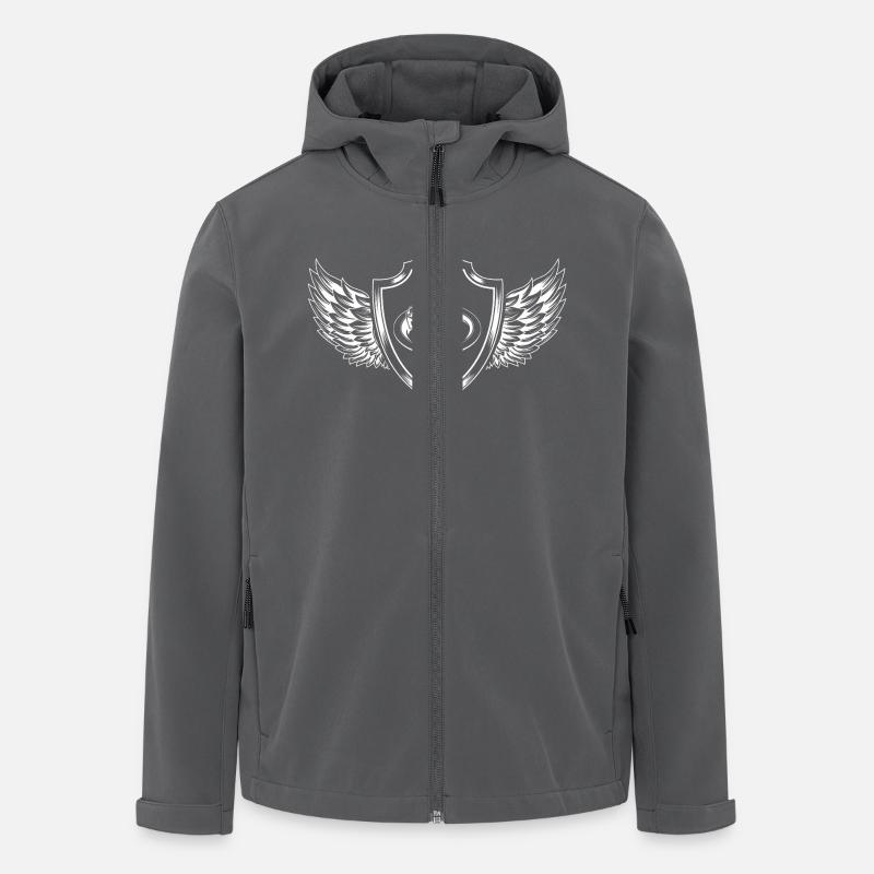 Apfelkuchen Backen Wappen - Recycelte Männer Softshell-Jacke von Stanley/Stella - Anthrazit