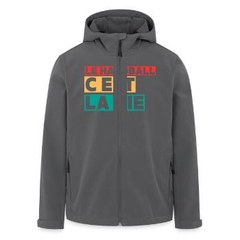 Handball ist Leben,Handball,Handballer,Sport - Recycelte Männer Softshell-Jacke von Stanley/Stella - Anthrazit - Vorne - AI Model Male 185 light (185cm)