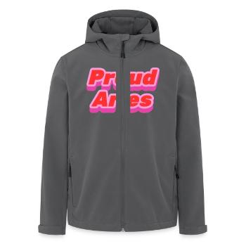 Proud Aries - stolzer Widder - Recycelte Männer Softshell-Jacke von Stanley/Stella - Anthrazit - Vorne - AI Model Male 185 light (185cm)
