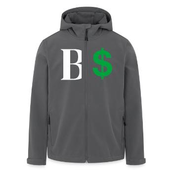 Buchstabe b Dollar - Recycelte Männer Softshell-Jacke von Stanley/Stella - Anthrazit - Vorne - AI Model Male 185 light (185cm)