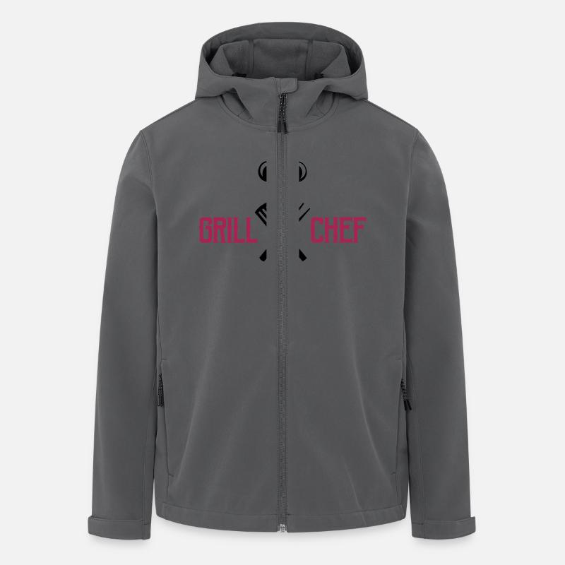 koch besteck grill - Recycelte Männer Softshell-Jacke von Stanley/Stella - Anthrazit