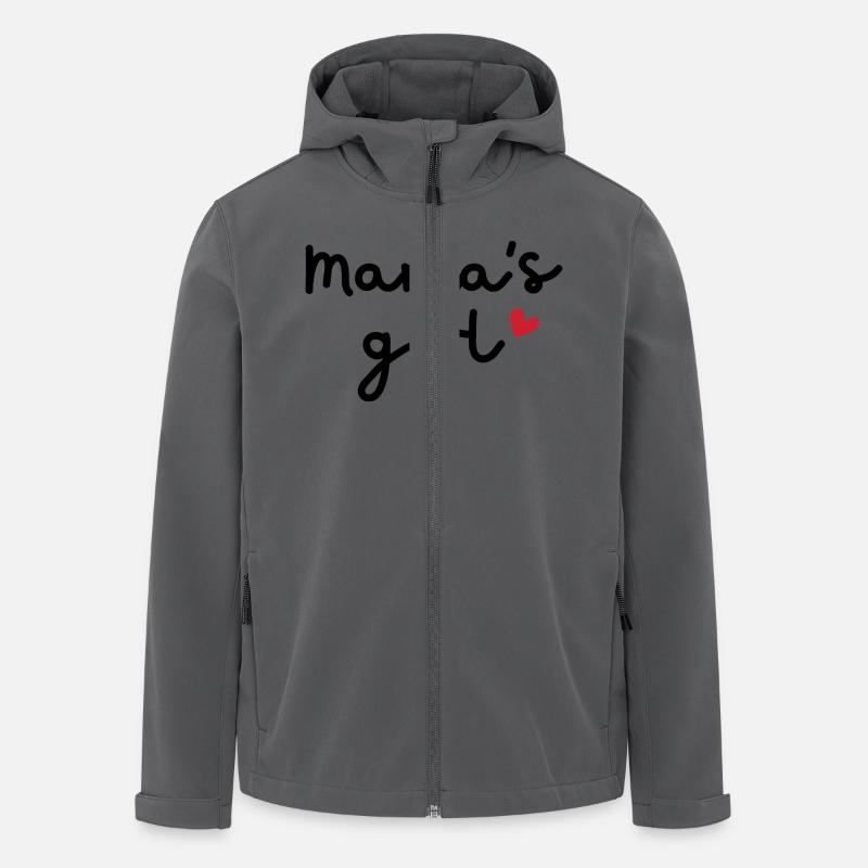 Mamas Mädchen - Recycelte Männer Softshell-Jacke von Stanley/Stella - Anthrazit
