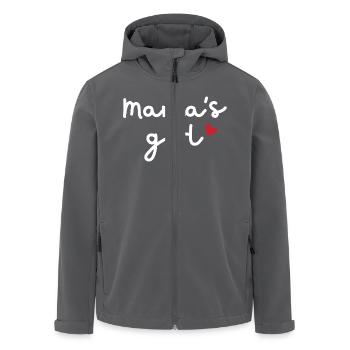 Mamas Mädchen - Recycelte Männer Softshell-Jacke von Stanley/Stella - Anthrazit - Vorne - AI Model Male 185 light (185cm)