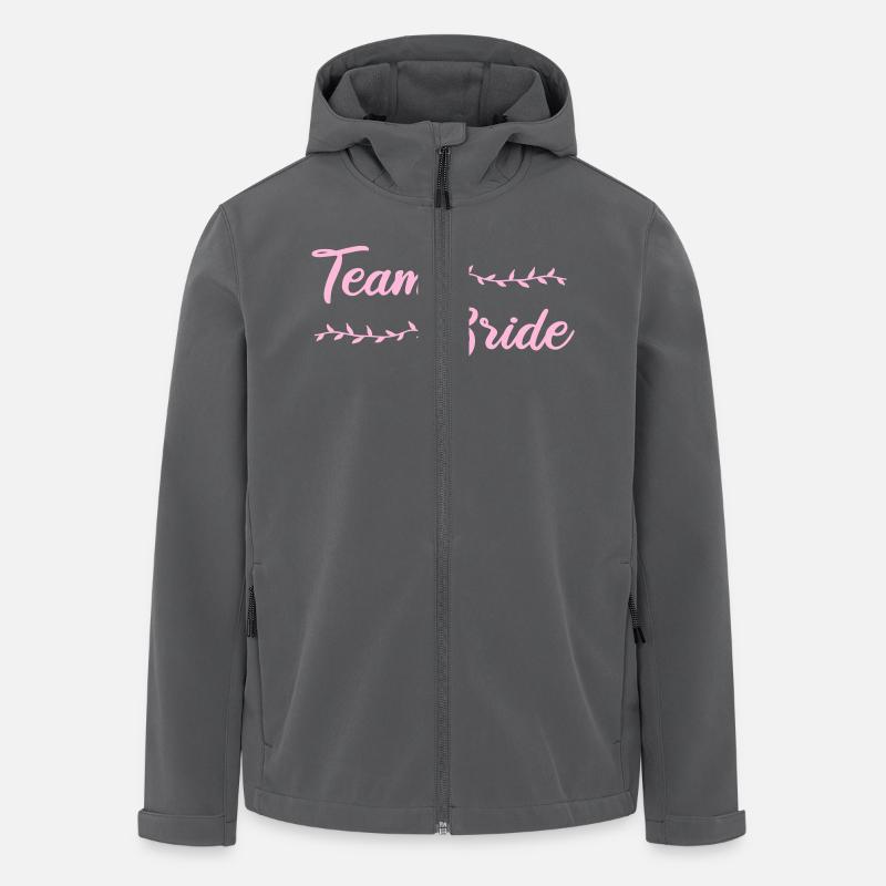 team bride - Recycelte Männer Softshell-Jacke von Stanley/Stella - Anthrazit