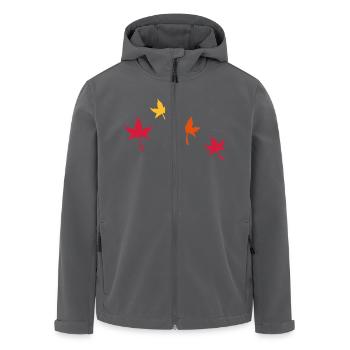 Herbstliche Blätter - Recycelte Männer Softshell-Jacke von Stanley/Stella - Anthrazit - Vorne - AI Model Male 185 light (185cm)