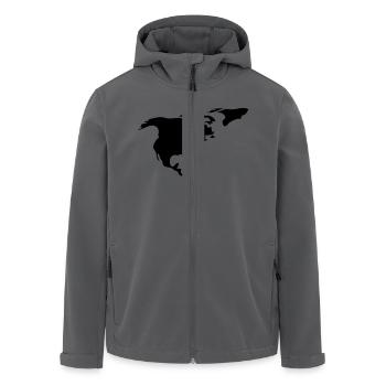 Nordamerika - Recycelte Männer Softshell-Jacke von Stanley/Stella - Anthrazit - Vorne - AI Model Male 185 light (185cm)
