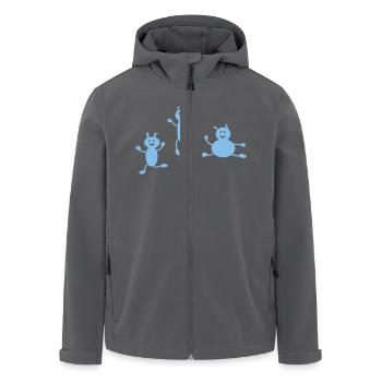 floehe - Recycelte Männer Softshell-Jacke von Stanley/Stella - Anthrazit - Vorne - AI Model Male 185 light (185cm)