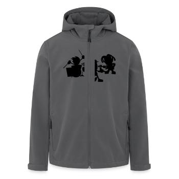 Band - Recycelte Männer Softshell-Jacke von Stanley/Stella - Anthrazit - Vorne - AI Model Male 185 light (185cm)