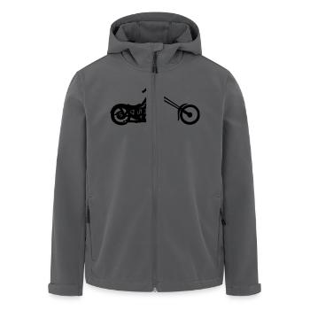 Chopper 01 - Recycelte Männer Softshell-Jacke von Stanley/Stella - Anthrazit - Vorne - AI Model Male 185 light (185cm)