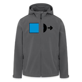 DJ - Vinyl - Save the Vinyl! - Recycelte Männer Softshell-Jacke von Stanley/Stella - Anthrazit - Vorne - AI Model Male 185 light (185cm)