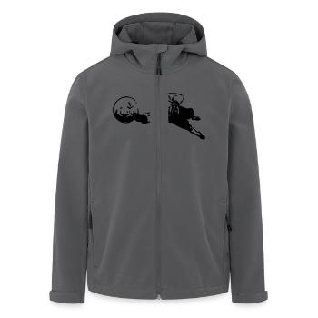 Torwart - Recycelte Männer Softshell-Jacke von Stanley/Stella - Anthrazit - Vorne - AI Model Male 185 light (185cm)