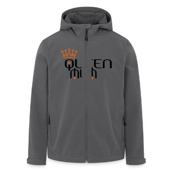 QUEEN MUM mit Krone - Recycelte Männer Softshell-Jacke von Stanley/Stella - Anthrazit - Vorne - AI Model Male 185 light (185cm)