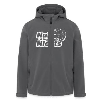Null ist besser als nichts - Recycelte Männer Softshell-Jacke von Stanley/Stella - Anthrazit - Vorne - AI Model Male 185 light (185cm)