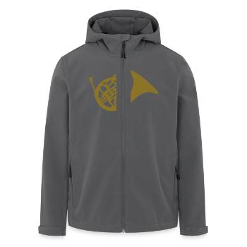 Horn - Recycelte Männer Softshell-Jacke von Stanley/Stella - Anthrazit - Vorne - AI Model Male 185 light (185cm)