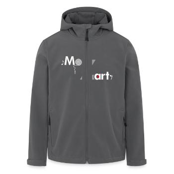 Mozart cool - Recycelte Männer Softshell-Jacke von Stanley/Stella - Anthrazit - Vorne - AI Model Male 185 light (185cm)