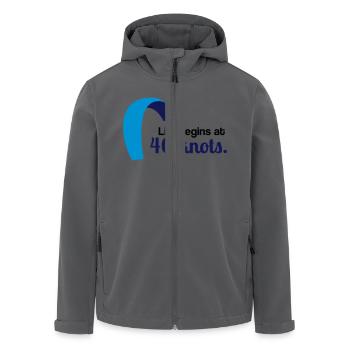Life begins at 40 knots - Recycelte Männer Softshell-Jacke von Stanley/Stella - Anthrazit - Vorne - AI Model Male 185 light (185cm)