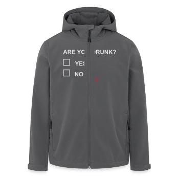 ARE YOU DRUNK? - Recycelte Männer Softshell-Jacke von Stanley/Stella - Anthrazit - Vorne - AI Model Male 185 light (185cm)