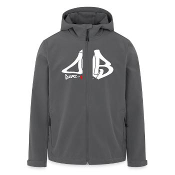 dnb - Recycelte Männer Softshell-Jacke von Stanley/Stella - Anthrazit - Vorne - AI Model Male 185 light (185cm)