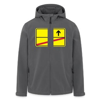 Ortsschild - Recycelte Männer Softshell-Jacke von Stanley/Stella - Anthrazit - Vorne - AI Model Male 185 light (185cm)