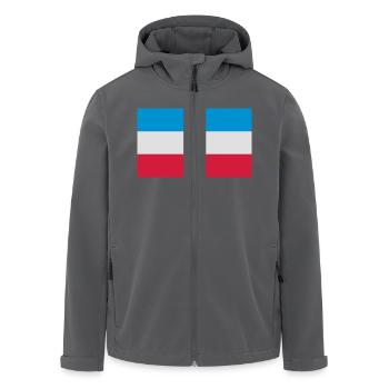 Schleswig-Holstein Fahne - Recycelte Männer Softshell-Jacke von Stanley/Stella - Anthrazit - Vorne - AI Model Male 185 light (185cm)