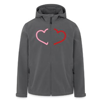 heart - Recycelte Männer Softshell-Jacke von Stanley/Stella - Anthrazit - Vorne - AI Model Male 185 light (185cm)