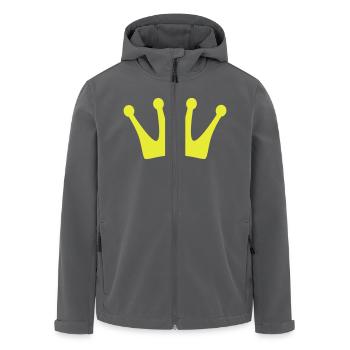 Krone 4 - Recycelte Männer Softshell-Jacke von Stanley/Stella - Anthrazit - Vorne - AI Model Male 185 light (185cm)