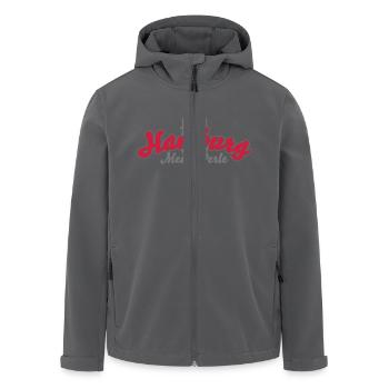 Hamburg Meine Perle - Recycelte Männer Softshell-Jacke von Stanley/Stella - Anthrazit - Vorne - AI Model Male 185 light (185cm)