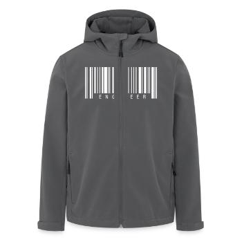 Engineer Barcode - Recycelte Männer Softshell-Jacke von Stanley/Stella - Anthrazit - Vorne - AI Model Male 185 light (185cm)