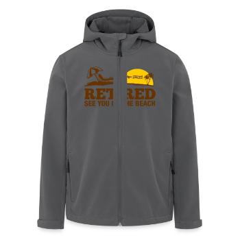 Pension - Recycelte Männer Softshell-Jacke von Stanley/Stella - Anthrazit - Vorne - AI Model Male 185 light (185cm)
