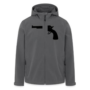 western gun - Recycelte Männer Softshell-Jacke von Stanley/Stella - Anthrazit - Vorne - AI Model Male 185 light (185cm)
