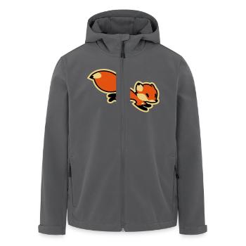Fox - Recycelte Männer Softshell-Jacke von Stanley/Stella - Anthrazit - Vorne - AI Model Male 185 light (185cm)