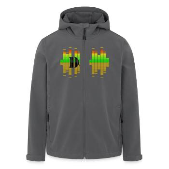 dj - Recycelte Männer Softshell-Jacke von Stanley/Stella - Anthrazit - Vorne - AI Model Male 185 light (185cm)