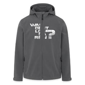 Was geht los da rein? - Recycelte Männer Softshell-Jacke von Stanley/Stella - Anthrazit - Vorne - AI Model Male 185 light (185cm)