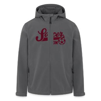Soccer MOM - Recycelte Männer Softshell-Jacke von Stanley/Stella - Anthrazit - Vorne - AI Model Male 185 light (185cm)